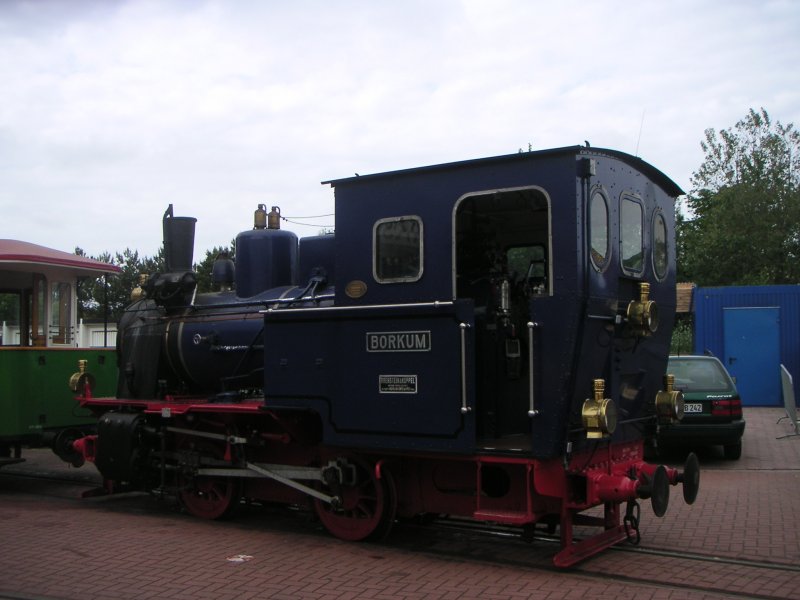 Die Dampflok Borkum am 26.5.2007 im Borkumer Bw