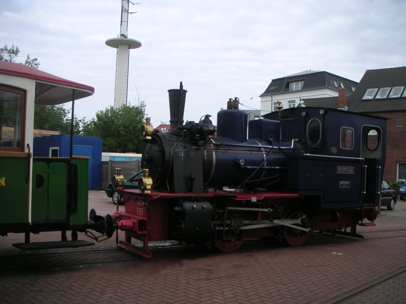 Die Dampflok Borkum am 26.5.2007 im Hafen