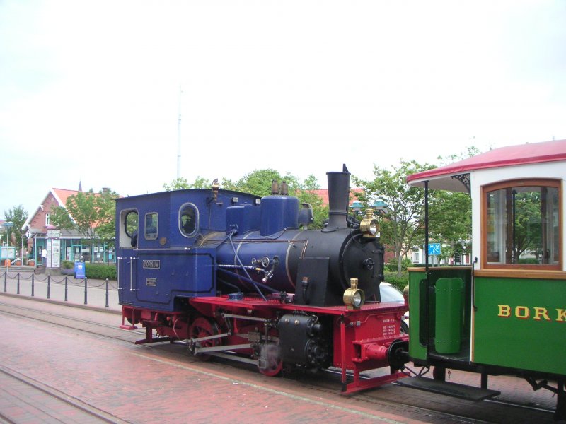 Die Dampflok Borkum am 26.5.2007 im Hafen