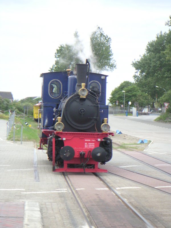 Die Dampflok Borkum am 26.5.2007 ium Borkumer Hafen