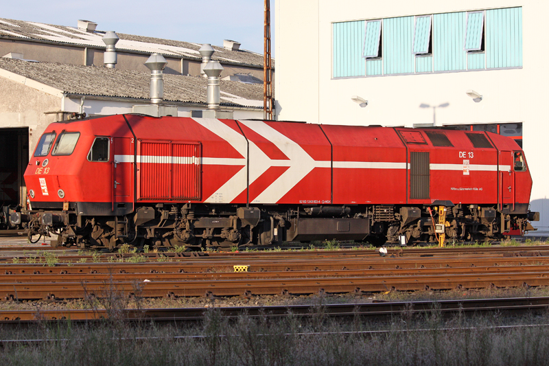 Die DE 13 abgestellt im BW Brhl Vochem der HGK, am 05,08,09