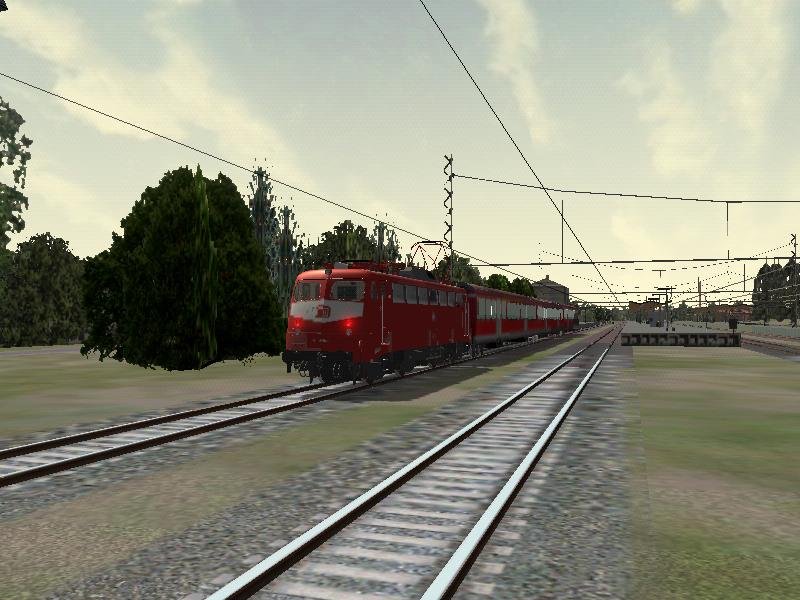 Die  fliegende Lok  BR 110 316-7 auf PT 7. Wo genau wei ich leider nicht mehr !