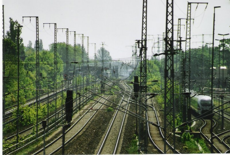 Die Gleisanlagen vor dem Bahnhof Karlshorst
