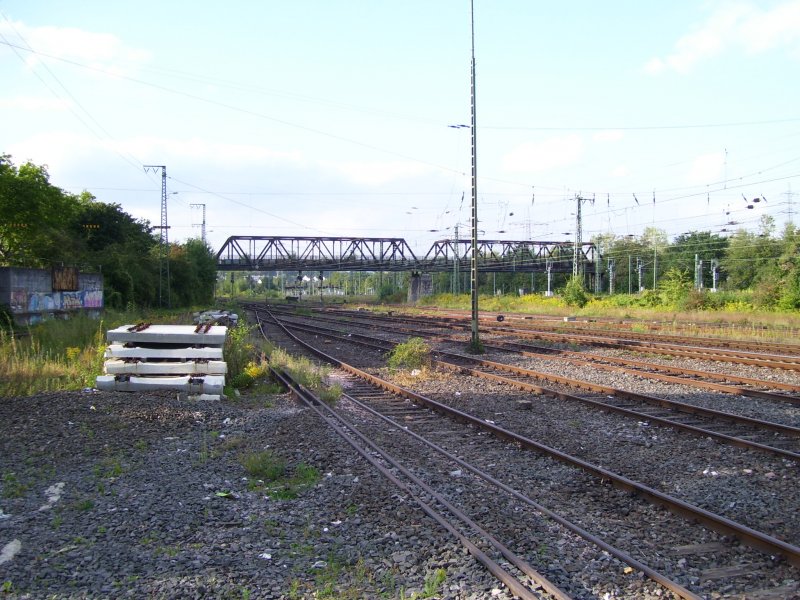Die Gleisanlagen in Wiesbaden Ost Gbf; 13.09.2007
