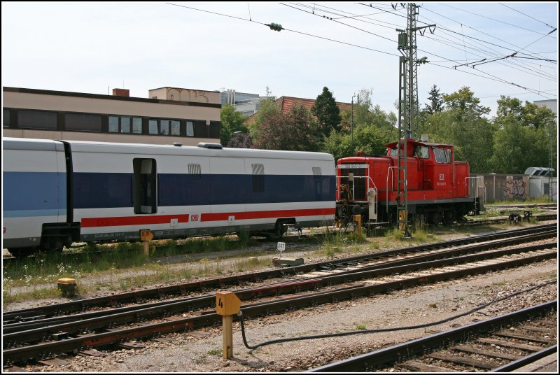 Die Ingolstdter 362 845 verbingt den 01.07.07 auf dem Nebengleis. 