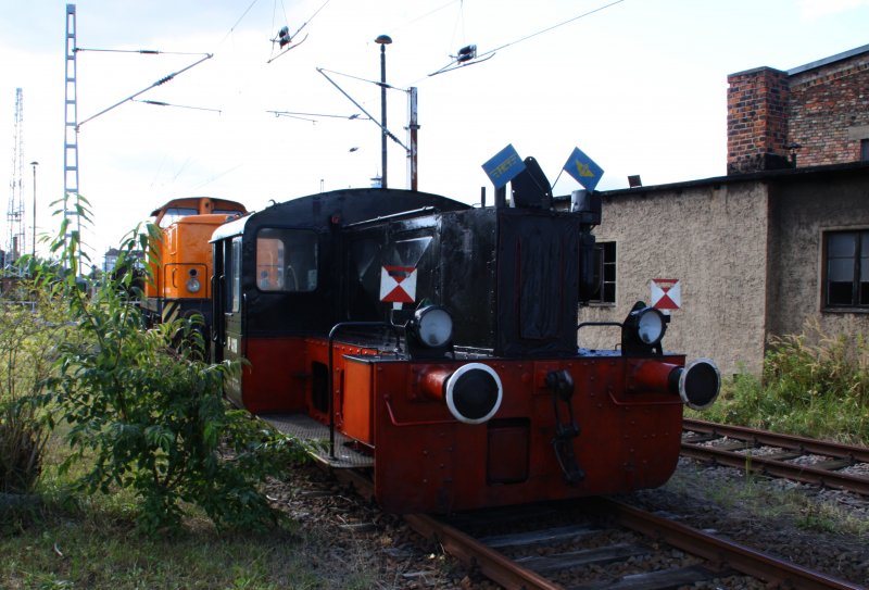Die K 4118 am 12.09.09 im ehemaligen BW Falkenberg oberer Bahnhof. Die Sammlung ist nur an wenigen Wochenenden im Jahr zugnglich, hier soll aber in naher Zukunft ein Eisenbahnmuseum entstehen. 