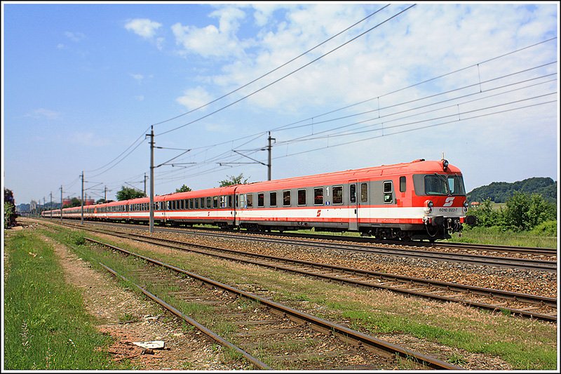 Die legendre 4010-berstellung ins Deutsche Delitzsch fand am 24. Mai 2009 statt. Leider wurde der SRID 47986 mit der ordinren Einheitslok 1116.114 traktioniert, wodurch ich mich fr diesen Nachschuss unweit von Amstetten entschieden habe.
