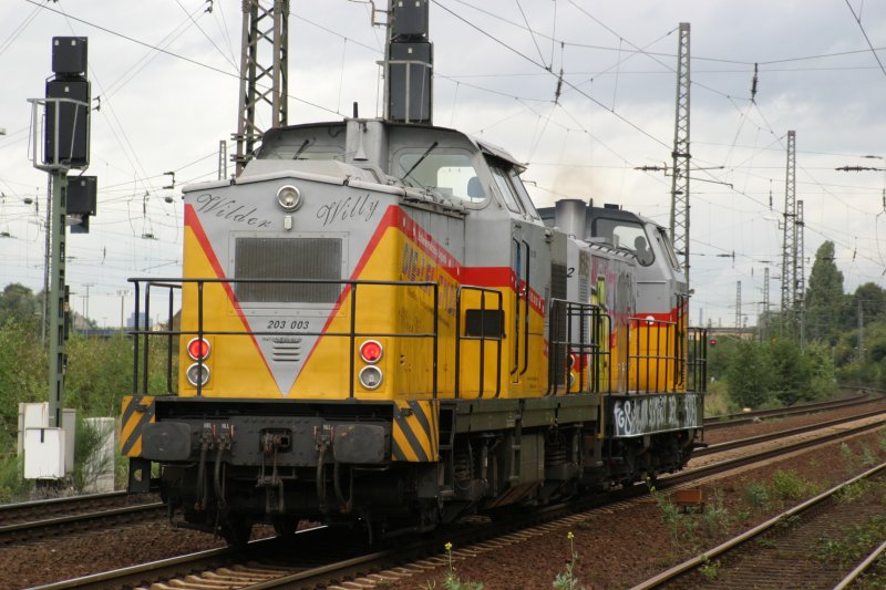 Die-Lei Lok 203 003 in Duisburg-Bissingheim