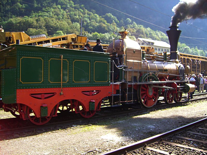 Die LIMMAT bei Pendel Fahrten in Erstfeld am 08.09.2007