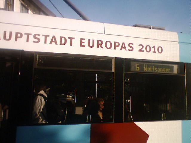 Die Linie 6 Richtung Wolfsanger.