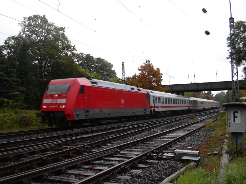 Die Lok 101 132-9 im Brhler Gbf.