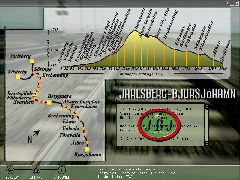 Die Marias-Pass-Route des MSTS wurde von schwedischen Fans zu einer neuen Version weiterentwickelt. Sie nennt sich  JBJ-Rutten  - Jarlsberg-Bju(r)sjhamn Jrnvg. ´Die strecke ist im Internet unter www.banbyggarna.se als Freeware oderauf der CD-ROM  Lokomotiven fr der Microsoft Train Simulator  von der media Verlagsgesellschaft in 88175 Scheidegg erhltlich. 