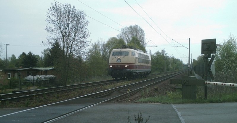 Die Mindener 103 222 solo H�hr Peine-Horst am 29.04.2008