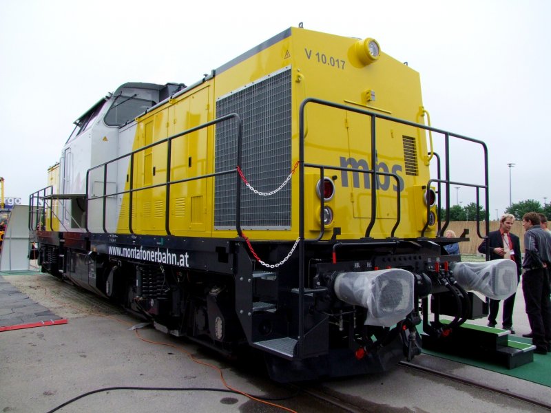 Die  NEUE  V10.017 der MBS Montafonerbahn wurde anlsslich der TransportLogistic09 in Mnchen vorgestellt; 090515