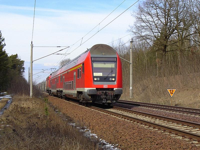 Die RB 24 nach Wnsdorf auf der KBS 240.