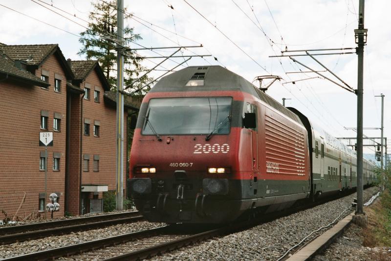 Die Re 460 050-7, am 3.11.03 kurz vor dem Bahnhof Zug.