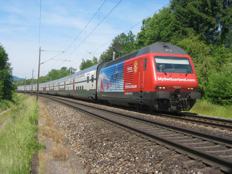 Die Re 460 078-9 am 30.05.04 in Mellingen