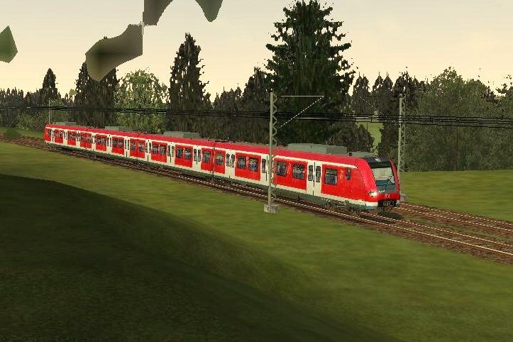 Die S6 Mnchen-Ostbahnhof - Starnberg, durchfhrt in krze mit 423 178 den Bahnhof Muehltal