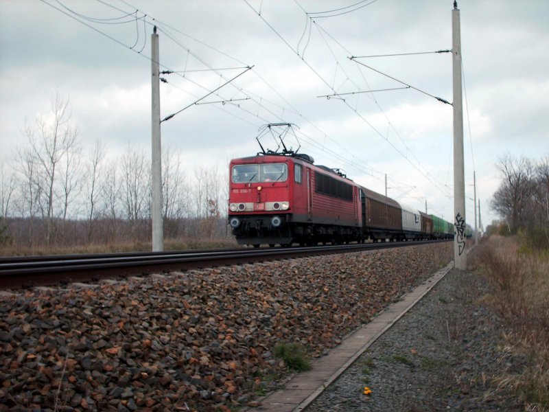 Die in Seddin beheimatete 155 036-7 traf ich am 06.04.2007 auf der KBS 250 mit einem Hangartner Gterzug.
