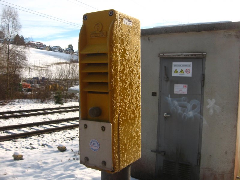 Die Sprechsule am B31 22.12.07. Kann man das als Stimmungbild sehen?