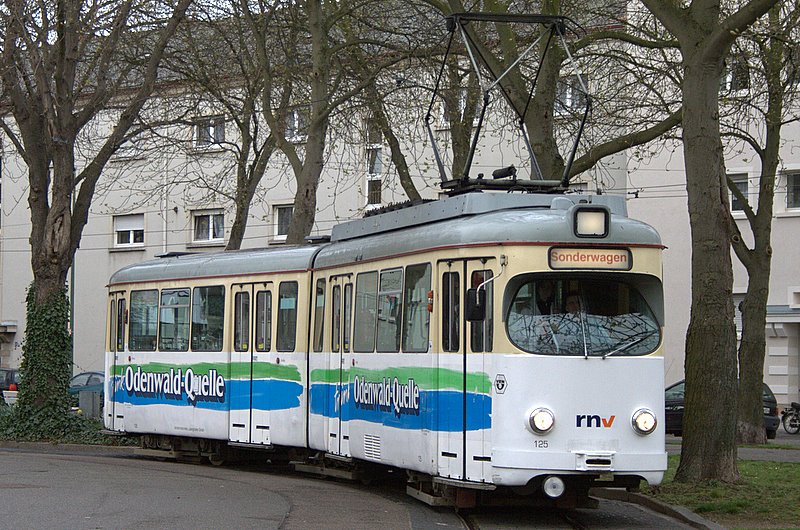 Die Stra�enbahnfreunde schauten nicht schlecht, als sie auf dem Gelenk des VBLu125 den schriftzug  Letzte Hu: 03/08 . Hat man ihm also nochmal eine Frist geg�nnt!