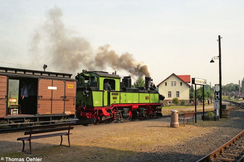 Die Traditions - IV K 132 wartet im September in Friedewald Bad auf die Ausfahrt in Richtung Moritzburg.