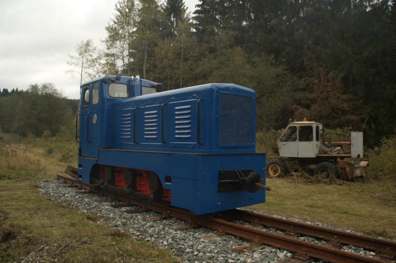 Die V 10C des FHWE stand am 04.10.09 in Schnheide Sd.