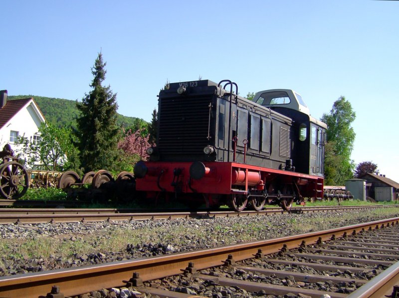 Die V 36 123 am 11.05.2008 in Ebermannstadt.