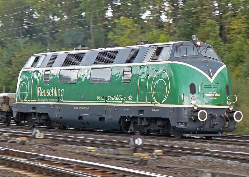 die V200 (ex DB V200 053)der Brohltalbahn aufgenommen am 2.9.09 in Kln Gremberg