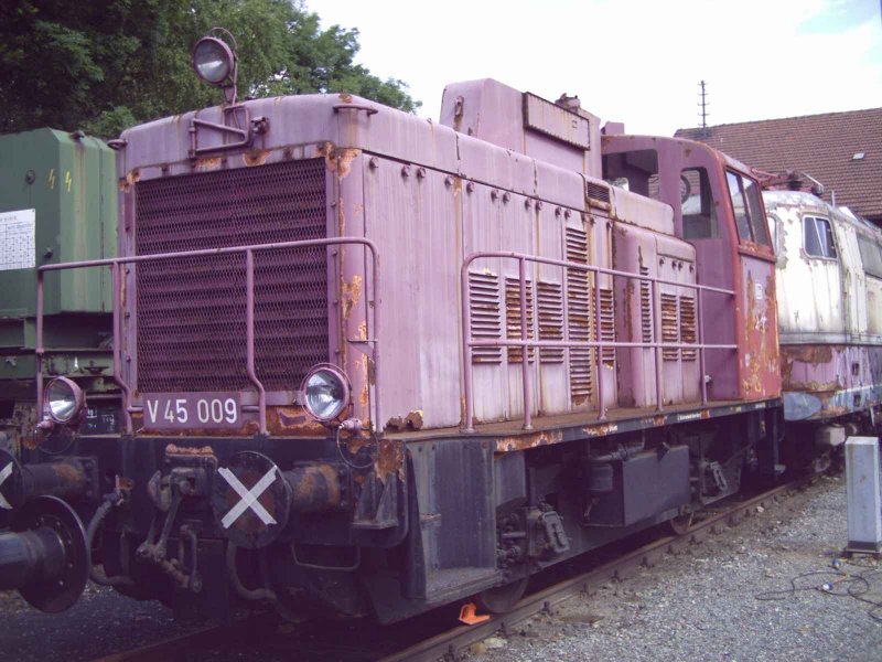 Die V45 009 in Neuenmarkt-Wirsberg