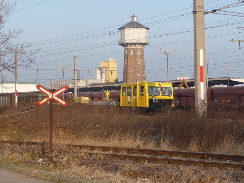 Die X626 222 war mit einem kleinen Zug am 29.12.2008 gegen 15:30 Uhr zwischen Wien Leopoldau und Breitenleerstrae unterwegs. 