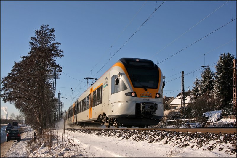 Die Zukunft des RE13  Maas-Wupper-Express : ET5.25 ist auf Probefahrt/berfhrung in Richtung Schwerte(Ruhr) unterwegs. (06.01.2009)