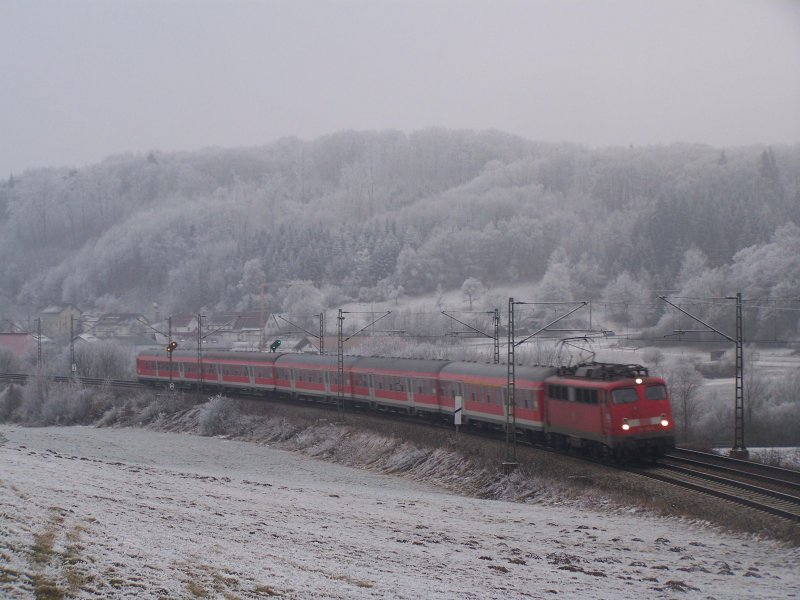 Diese 110er konnte ich am 27.Dezember 2007 bei Urspring aufnehmen.