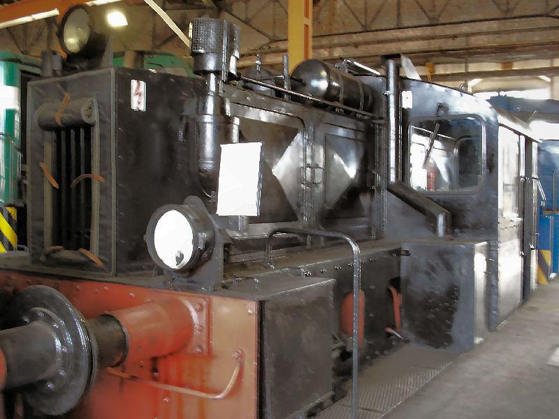 Diese K 100 steht im Lokschuppen des SEM Chemnitz
