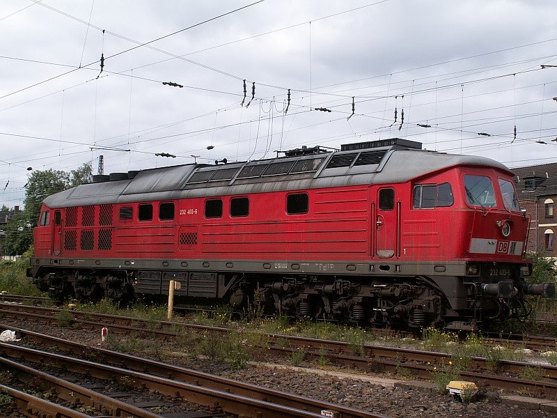 Diese  Ludmilla  harrt in Osterfeld der Dinge die da kommen. Selbst im Stand sind diese Lokomotiven sehr beeindruckend. Das Foto stammt vom 13.09.2007