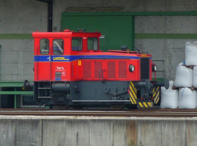 Diesel Rangierlok der Firma LANDOR  Tm 2/2 (MARCO).. Foto vom 18.04.2009