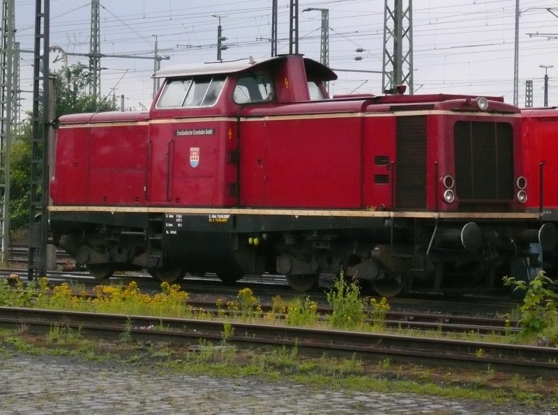Dieselok der Emslndischen Eisenbahn Gmbh im Oldenburger Gterbahnhof. Aufgenommen am 23.6.2007