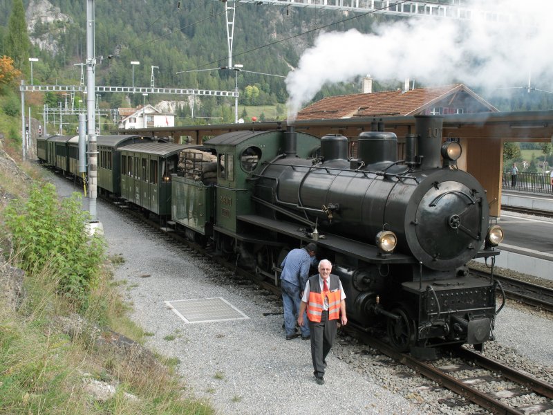 Dieser Dampfzug wurde am 15.09.2007 in
Filisur fotografiert.