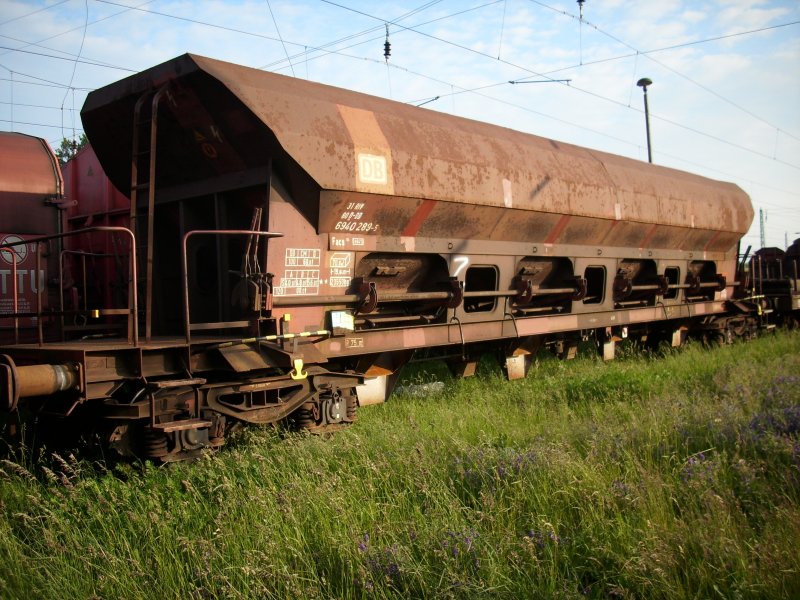 Dieser Facs-Wagen hat wohl seine Einsatzzeit hinter sich,denn laut Wagenzettel steht der Wagen auf z.Aufgenommen in Bergen/R�gen.