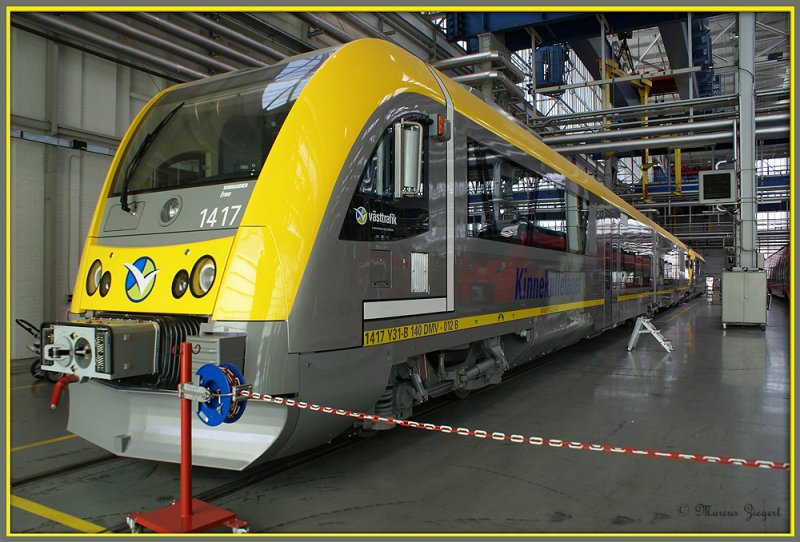 Dieser ITINO stand in Hennigsdorf zur Auslieferung nach Schweden bereit.
Tag des offenen Unternehmens bei Bombardier in Hennigsdorf
16.05.2009