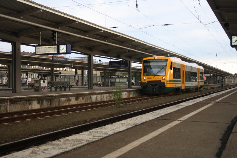 Dieser VT 650 stand am 20.06.09 abfahrbereit Richtung Eberswalde in Berlin - Lichtenberg.