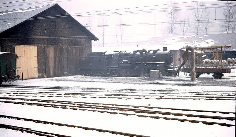 Dieses leider nicht sehr gute Bild ist das einzige, das ich von einer JZ Baureihe 36 machen konnte; 36-023 in Ljubljana, 17.Februar 1970.