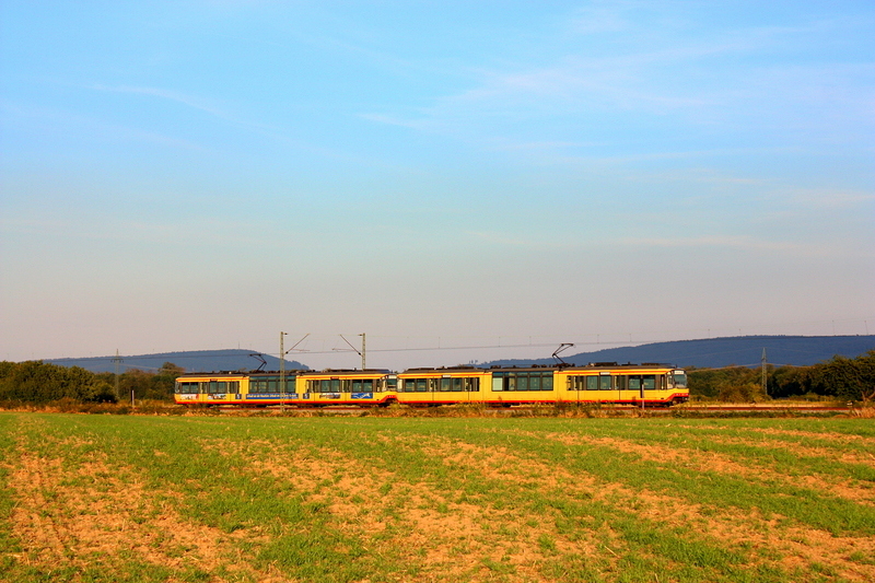 Dieses schne Tandem fuhr am Abend des 18.08.09 richtung Murgtal. Aufgenommen bei Durmersheim.