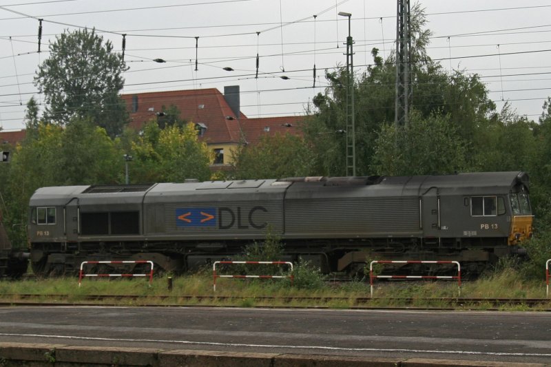 DLC Lok PB13 durchfhrt am 16.9.09 den Hauptbahnhof von Krefeld