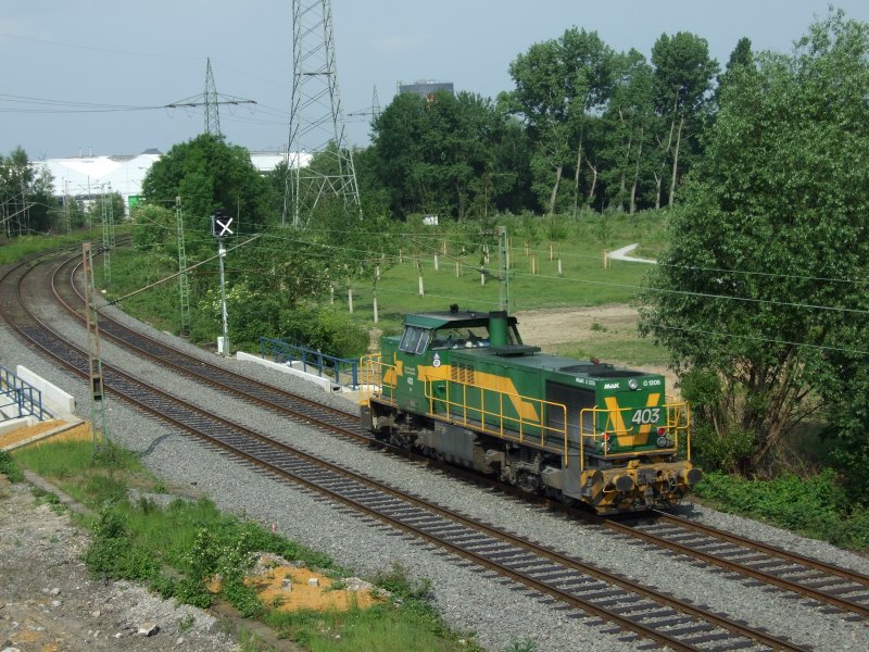 Dortmunder Eisenbahn 403 am 22.5.09 in Oberhausen