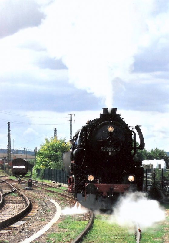 DR 52 8075-5 beim Tag der offenen Tr im DB Werk Erfurt; 2006 (Foto: M.Wstemann)