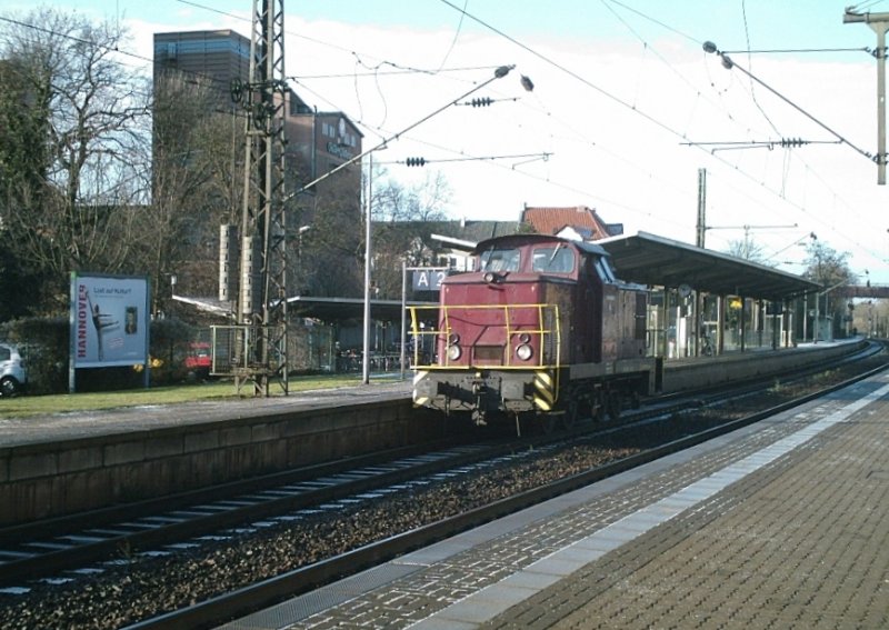 DR-V 60 der Hochwaldbahn auf durchfahrt in Peine