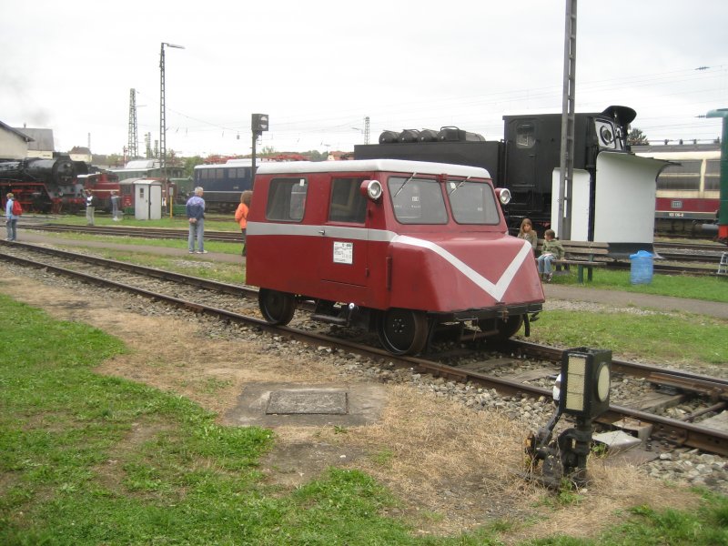 Draisine im Bayerischen Eisenbahnmuseum in Nrdlingen.