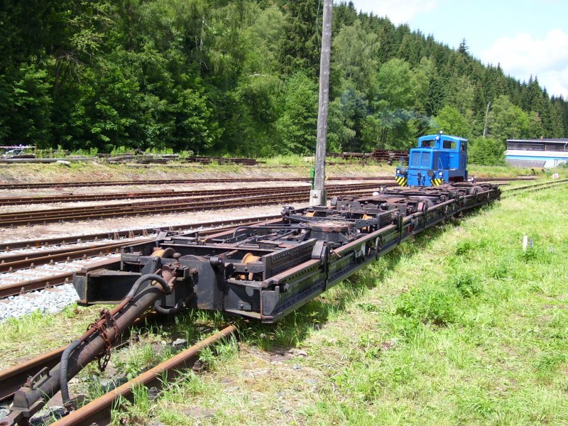 Drei abgestellte RF 4 am 24.06.07 in Schnheide Sd.