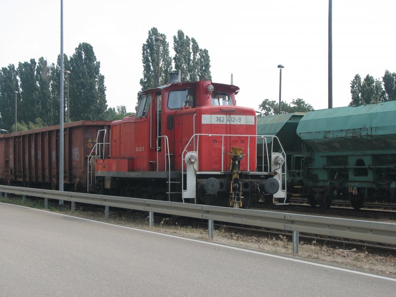 Dreirad 362 412-9 macht eine verdiente Pause im Dresdner-Alberthafen.25.05.07